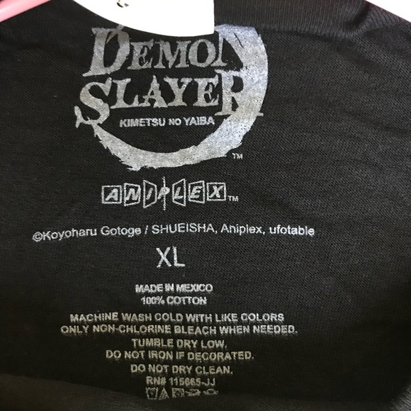NWT Black Demon Slayer Anime Men’s T-Shirt, Sz XL - Picture 9 of 9